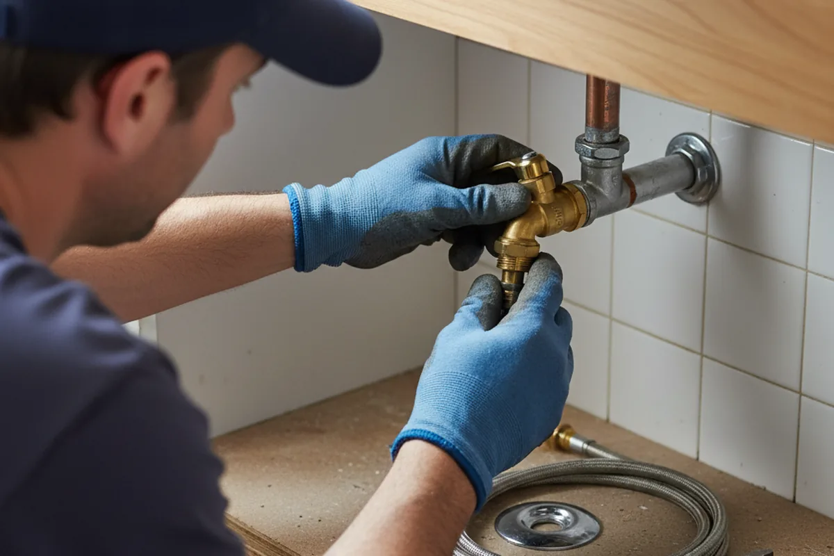 Shutoff valve and fitting work during Faucet and Fixture Repair in Eden Prairie